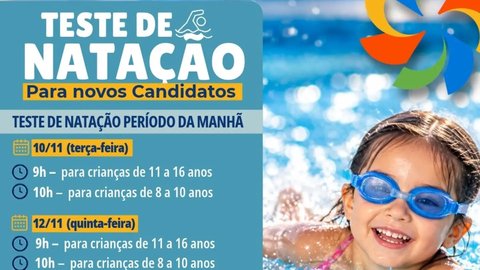 Teste de Natação para novos Candidatos - Período da Manhã