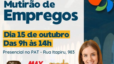Mutirão de Empregos no PAT de Salto