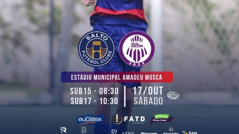 Estreia na Copa Ágile 2026: Salto FC Sub-15 e Sub-17 vs Real Soccer