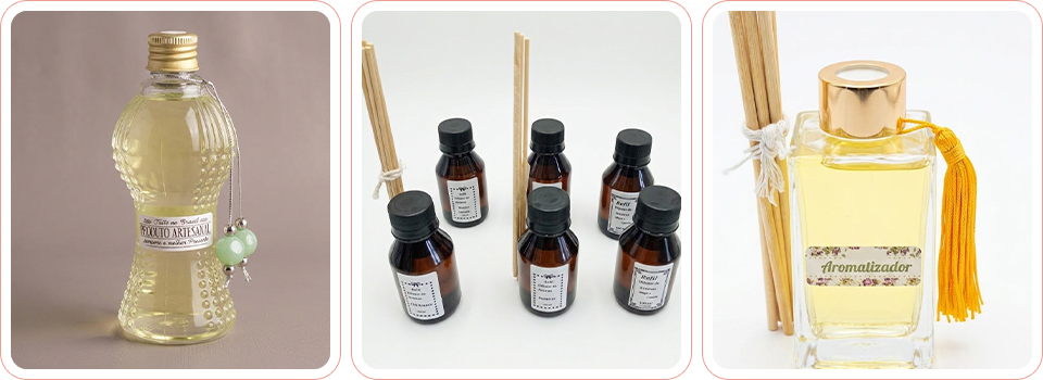 Linha de Perfumaria e Aromatizadores Malu Aromas