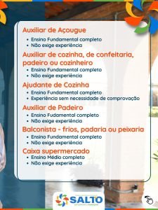 PAT de Salto realiza mutirão de vagas de emprego nesta quinta-feira (15)