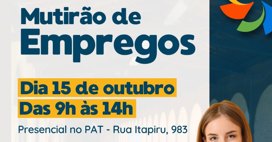 PAT de Salto realiza mutirão de vagas de emprego nesta quinta-feira (15)